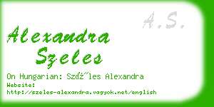 alexandra szeles business card